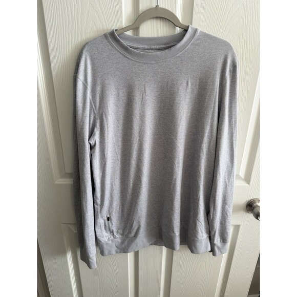 Vuori Other - Vuori Ponto Performance Crew Mens XL Gray Recycled Stretch Sweatshirt $110